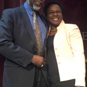 Professor Sylvester James Gates and Iddah Otieno.