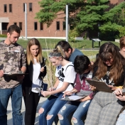 Madison Southern students do an activity with the Division of Natural Areas