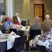 Guest are seated for dinner.