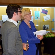 Jane Booth and Andrew Polter at reception