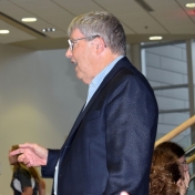 Dr. Gary Booth at the Alumni Lecture Series reception