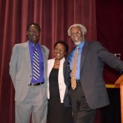 Professor Gates with Tom and Iddah Otieno.