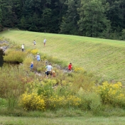 Large goup fishing at Lake Edmiston