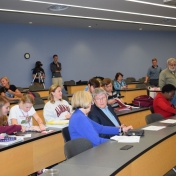 Audience at Prater's talk