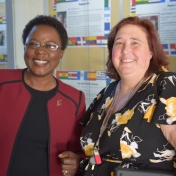 Dr. Iddah Otieno and Dr. Melissa Dieckmann take time for a photo