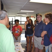 Dr. Ka-Wing Wong talks to students about EKU Gaming Institute