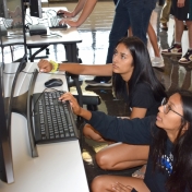 Two Model Lab students play games at the EKU Gaming Institute