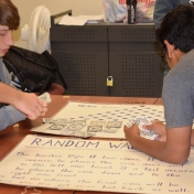 Model students try to predict outcomes of probability games